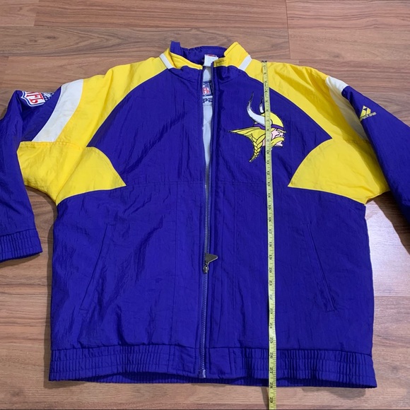 Vintage 90s Minnesota Vikings NFL Football APEX One Sports Jacket Men’s Medium - Picture 9 of 12